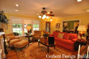 Goode Project 1 : Living room  by Corbett Design Build