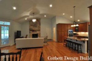 White Project : Living area Renovation by Corbett Design Build