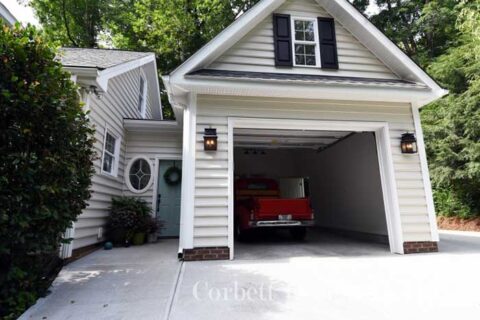Garage Addition with Enclosed Breezeway in Raleigh, NC