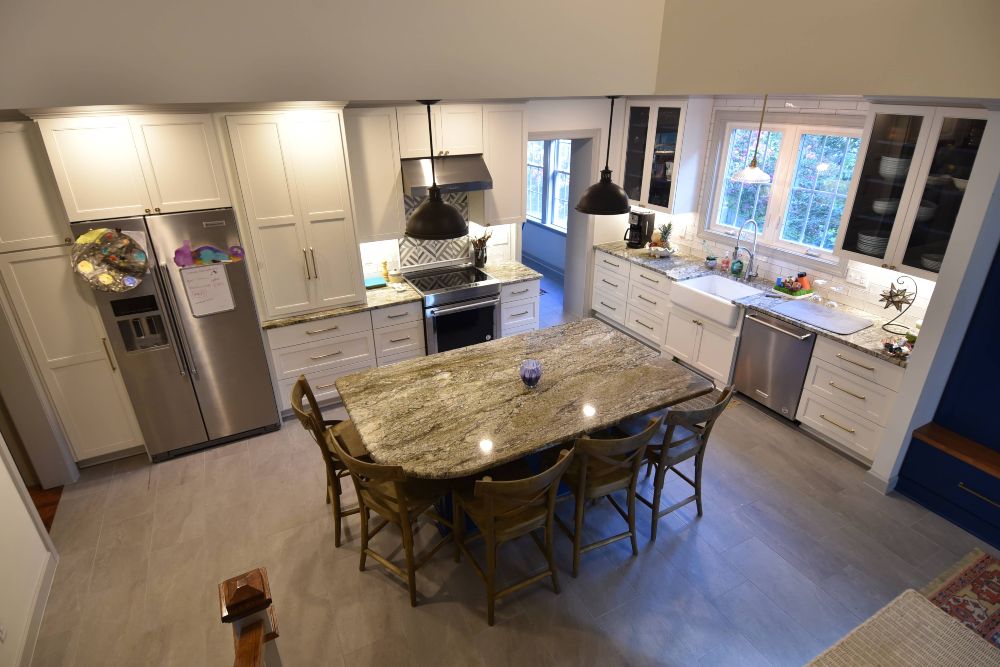 Cary Project of Split Level Kitchen Remodel in Raleigh, NC